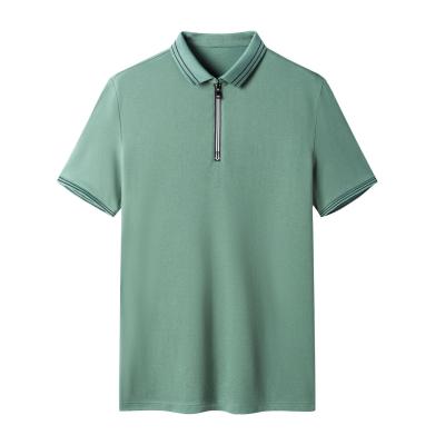 China Cost Effective Men's Slim Solid Color 100% Solid Color Anti-Wrinkle Multiple Color Cotton Polo Shirt for sale