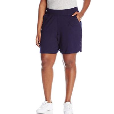 China Viable Wholesale Elastic Plus Size Womens Running Shorts Gym Shorts Women for sale