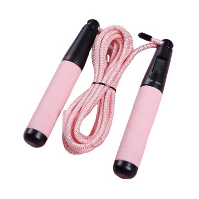 China Body Exercises High Quality Fitness Workout Weighted Handle Coated Steel Wire Speed ​​Jump Rope Adjustable Jump Rope for sale