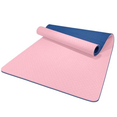 China High Density Pilates Fitness Gym Equipment Band Yoga Pad Anti Slip And Waterproof Wholesale Double Side Mat Custom Print Logo Yoga Fitness for sale