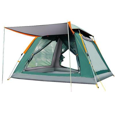 China Extended Type Wholesale Outdoor Cheap Nylon 2-4 Person Automatic Fiberglass Camping Tent Family Beach Pop Up Tent Pole for sale