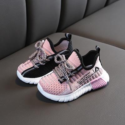 China Anti-Slippery Summer Spring New Fashion Lace-Up Casual Kids Sports Running Shoes Comfortable Soft Sole Baby Children Sneakers for sale