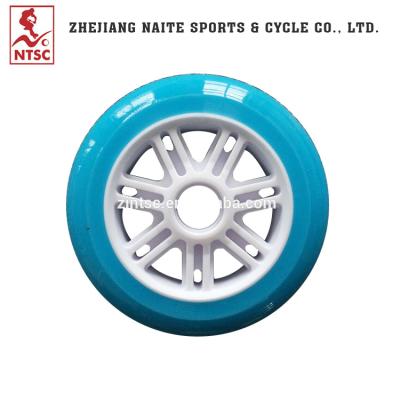 China Alu Core Big Aluminum Wheels Kick PU Scooter Wheels 110mm for sale