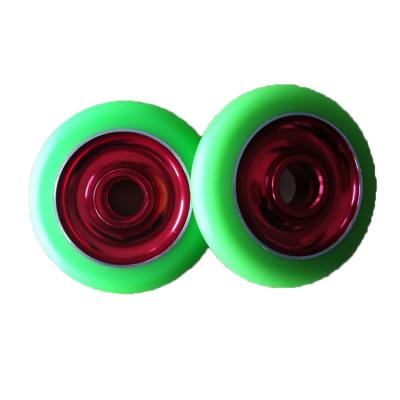 China 2018 HOT 6061 110mm Aluminum Core Snow PU China Scooter Parts Wheels For Scooters for sale