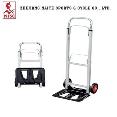 China High Tools Loading Up To Max 90kg Aluminum Alloy Foldable Hand Truck for sale