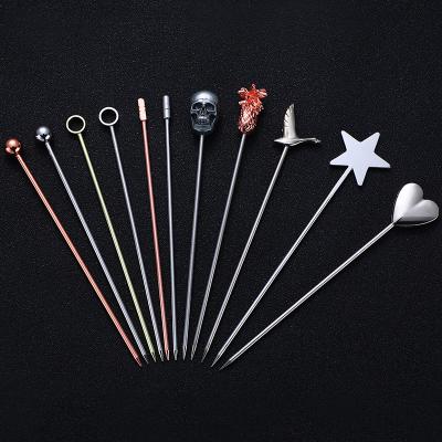 China Low MOQ Disposable Small Paddles Stainless Steel Stir Drink Coffee Stirrer For Beverage for sale