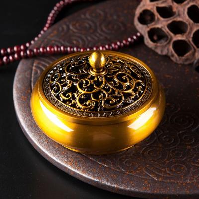 China Chinese Incense Cavity Carving Custom Metal Censer Tea Ceremony Censer For Home Decorations for sale