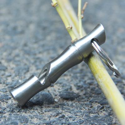 China Modern Version Camping Emergency Whistles Loud Stainless Steel Whistle On Collars AL005 for sale