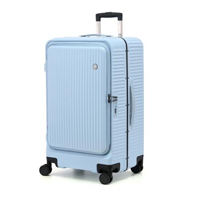 China Long-distance Travel High Quality Fashion ABS PC Hard Shell Traveling Luggage Trolley Suit Case for sale