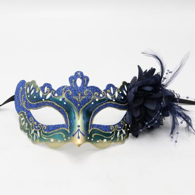 China Plastic Mask & Hot Halloween Amazon Seller Party Mask Hand Painted Masquerade Mask Ribbon Tie Mask High Quality Eco Plastic Lightweight Material Wholesale for sale