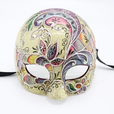 China Plastic Mask & sliver tie or classic elestic strip venice woman mask for venetian halloween event balls theme halloween party carnival and masquerade party mask 2021 for sale