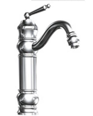 China Single Hole Brass Kitchen Sink Water Faucet with Classic Chrome plated for sale