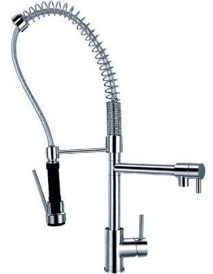 China Brass Deck Mounted Kitchen Water Faucet with 360 Degree Rotated Spout HN-4C16 for sale