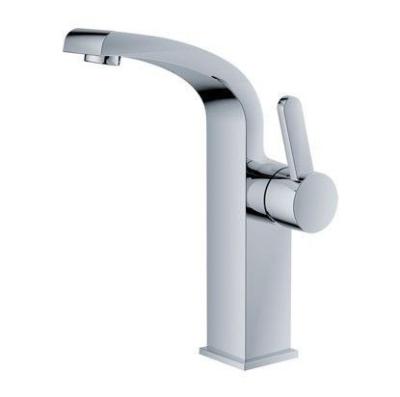 China Contemporary Single Handle Basin Mixer Faucet , Deck Mounted Bathroom Sink Mixer for sale