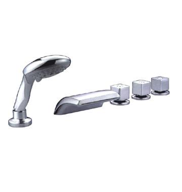 Chine Robinet de mélangeur moderne de baignoire de chrome avec le tuyau flexible HN-3B29 d'acier inoxydable de 1.5m à vendre