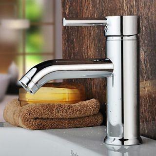 China Home Ceramic Basin Faucet Single Hole Bathroom Sink Faucet Chrome Finish , HN-4A34 for sale