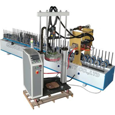 China Hotels Woodworking Machine PUR Hot Melt Adhesive Profile Wrapping Machine for sale