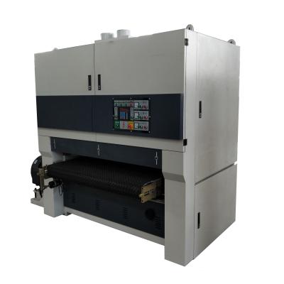 China Hotels Automatic Woodworking 1300mm Wide Belt Sanding Machine For Wood Furniture for sale