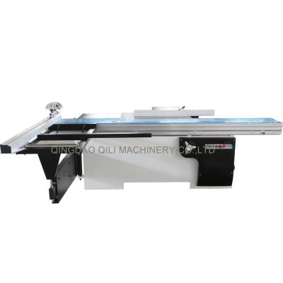 China VERTICAL 45 degree sliding table woodworking machine precision wood panel saw wood cutting saw machine for sale