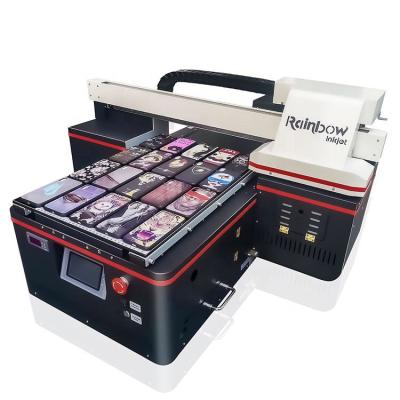 China 2020 plastic rainbow RB-4060 plus a2 inkjet printing machine led uv flatbed printer for phone case for sale