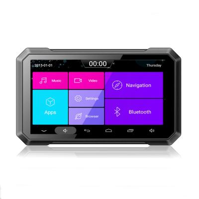 China Pulgada Sat Nav, ROM de IP67 76MHz 7 de GPS 1GB RAM16GB de la motocicleta de 1.5W Android en venta