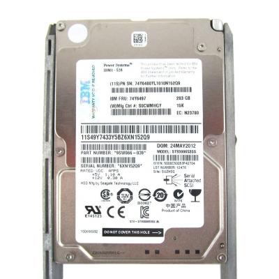 China Hdd 74Y6497 74Y6482 74Y6480 283GB 15K RPM SAS 6Gbps 64MB Cache Hot Swap 2.5 Inch Internal Hard Disk Drive for sale