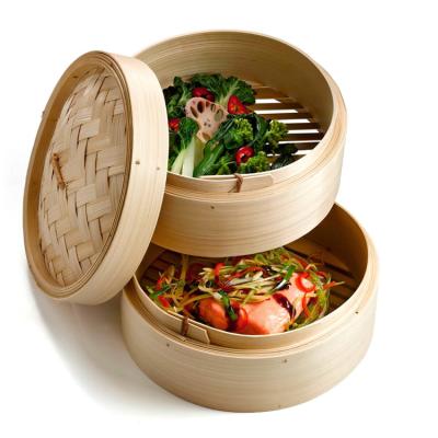 China Dim sum sustainable bamboo design food craft dim sum kitchen eco bamboo steamer for sale