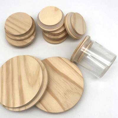 China Wholesale Custom Non-Refillable Logo Wooden Bamboo Silicone Sealed Cup Lid Bamboo Lids With Straw Hole for sale