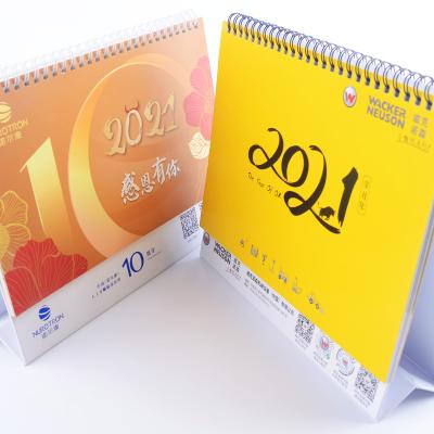 China New Type Eco - Friendly Enterprise Customized Office Desk Flip Calendar With Attractive Price for sale