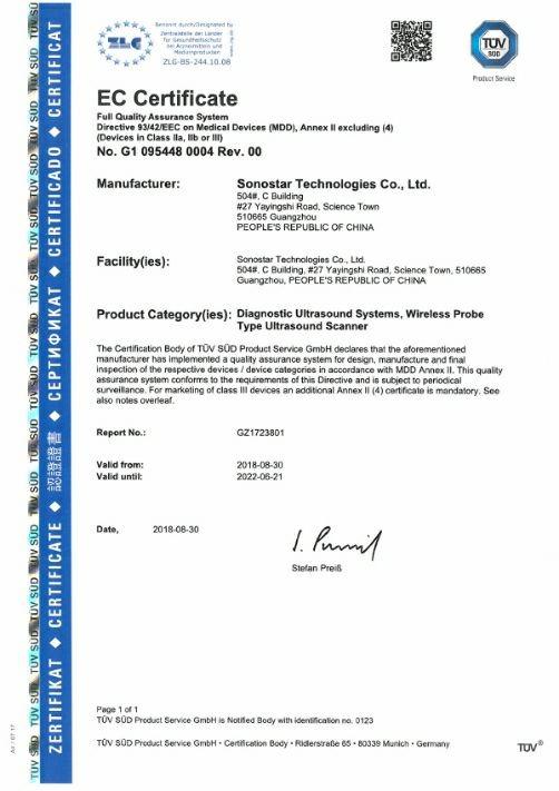 CE - Guangzhou Sonostar Technologies Co., Limited