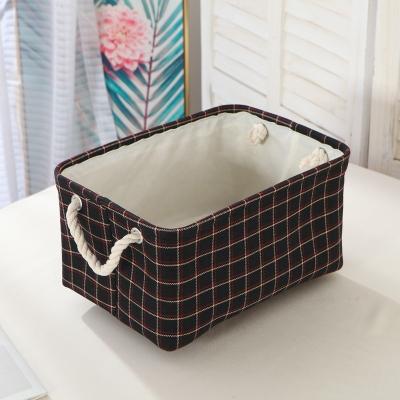 China Viable Foldable Cube Storage Box Office Cabinet Organizer Storage Bins Makeup Basket Storage Basket for sale