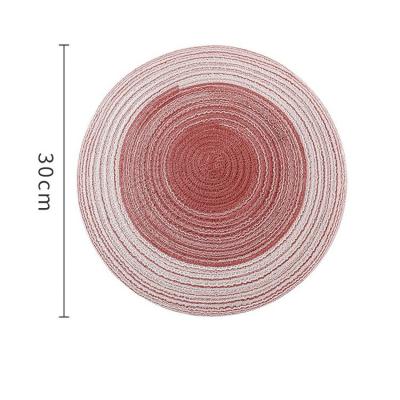 China Handmade Woven Decorative Place Mats Multicolor For Kitchen Viable Round Dining Table Table for sale