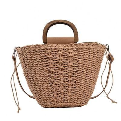 China High Quality Fashion Super Cute Straw Seagrass Decoration Girl Hand Woven Bag for sale