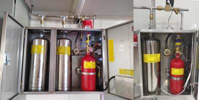 中国 Electromagnetic Type Kitchen Fire Suppression System Single And Double Bottle Group 販売のため