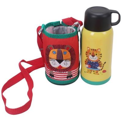 China JN 2103B Sports Kids Water Bottle Cover Sleeve Holder Lion Pattern Lion Pattern Baby Infant Milk Bottle Plush Pouch Cover 9.5 (Diameter) x15cm for sale