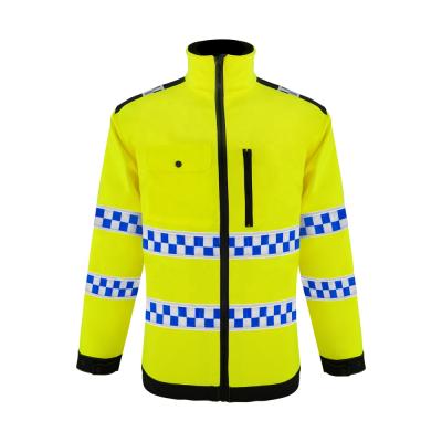 China SMASYS Hi Force Police PVC Tape Vis Work Sguard Fleece Safety Jacket for sale