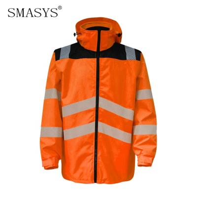 China Road Safety Workplace Safety SMASYS Retail Anorak High Visibility Outdoor Safety Jacket for sale