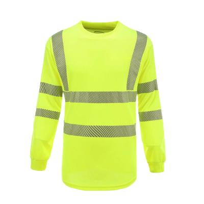 China Hi Force SMASYS Mens Breathable Polyester Long Sleeve 100% Reflective Hivis Safety Shirts for sale