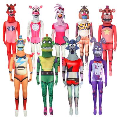 China Polyester 2024 Hot Sale Glamrock Cartoon Anime Bodysuit Halloween Costume Stylish Cosplay for Children Holiday and Party Celebrations for sale