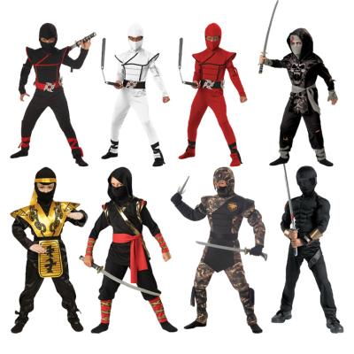 China Polyester Wholesale 7 Styles Kids Anime Costume Ninja Suits Cosplay Legolan Festival Costume Stage Performance Clothing Set for sale