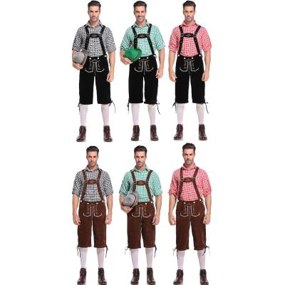 China Polyester Men Oktoberfest Costume Traditional German Bavarian Beer Outfit Carnival Outfit Fancy Festival Party Clothes for sale