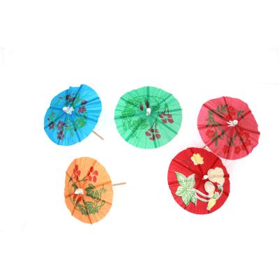 China Disposable Wholesale Cheap Price Umbrella Picks Floral Picks For Decor for sale