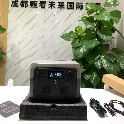 China EcoFlow Fast RIVER 2 Support Charging Max Portable Power Station Camping 512Wh 500W Ac Solar Generator LiFePO4 Battery For Home for sale