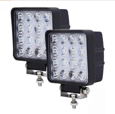 China Durable Wholesale Super Bright A48W 12V 24V LED Pod Light Car LED Auto Work Light for sale