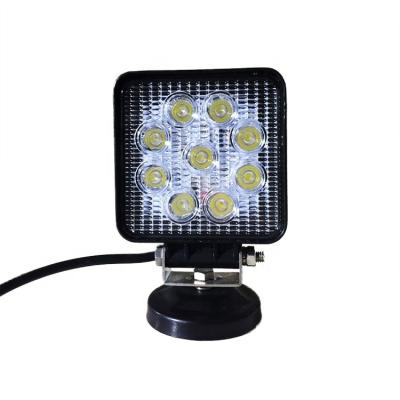 China LED Car Working B-27W Work Light Factory Price 80V Led Light 80V Square Led Work Light Bar 27W Truck Led Work Light for sale