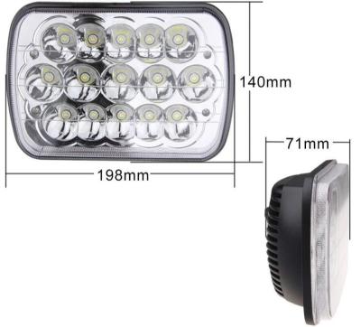 China Durable Professional Production Of 7 Inch Square 45W High Quality Automobile Led Working Lights for sale