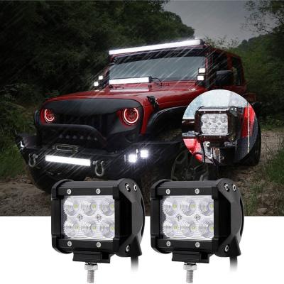 China BSG Factory Supply Durable 18W Led Car Led Work Light Around Offroad Auto Led Work Light for sale