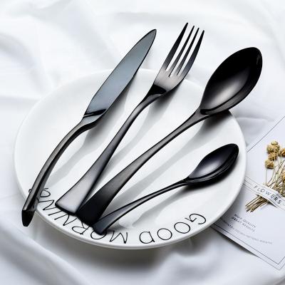 China Sustainable High Quality Luxury Flatware Flatware Reusable Stainless Steel Spoon Fork and Knife Set for sale