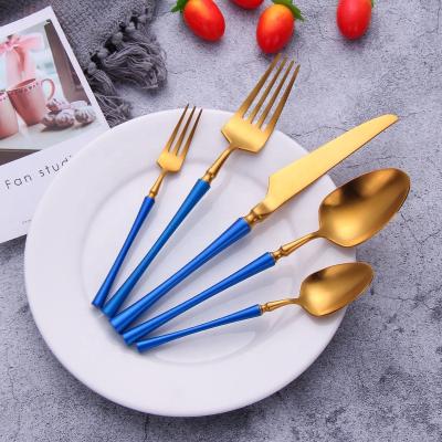 China Customization Flatware Hotel Restaurant Stainless Steel Cutlery Set Viable Wholesale for sale