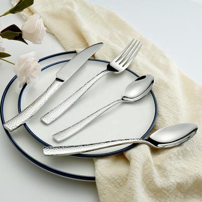 China 2021 Creative New Design Viable Style Fish Western Scale Handle Silver Titanium Plated Stainless Steel Cutlery For Wedding Hotel Party for sale